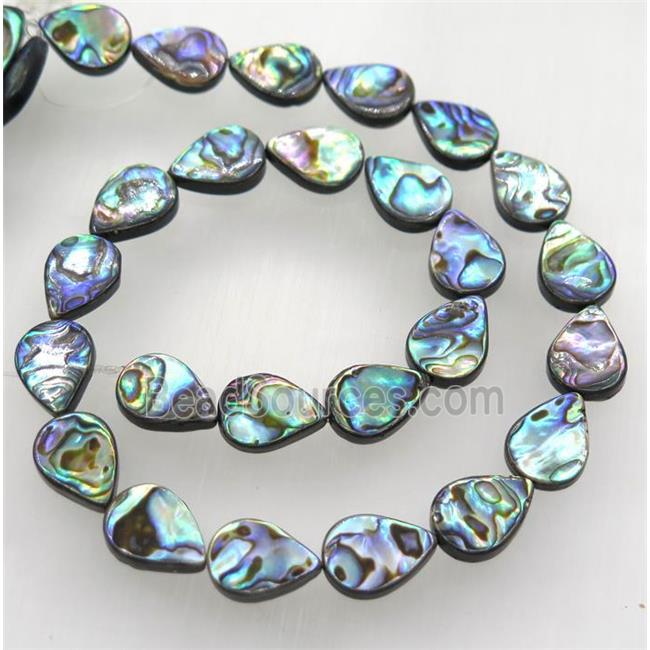 Paua Abalone shell bead, teardrop