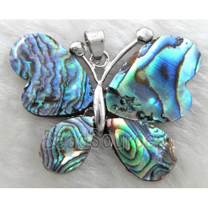 Paua Abalone shell pendant, mixed