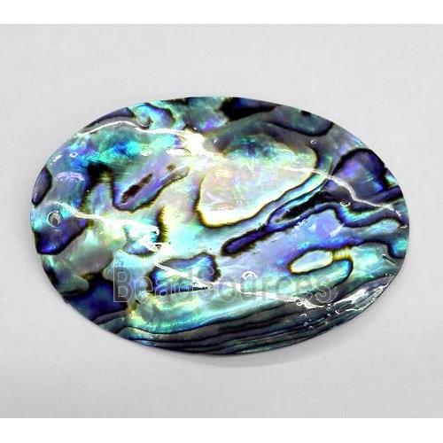 Paua Abalone pendant, oval