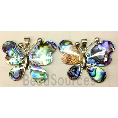 Paua Abalone shell pendant, mixed