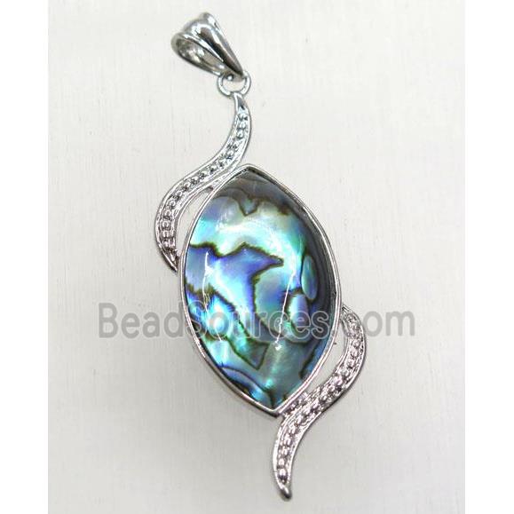 Paua Abalone shell pendant