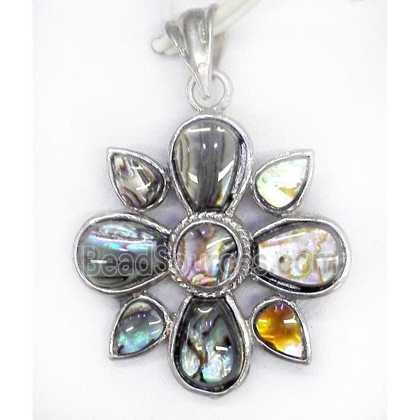 Paua Abalone shell pendant