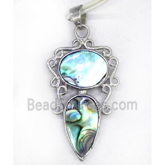 Paua Abalone shell pendant