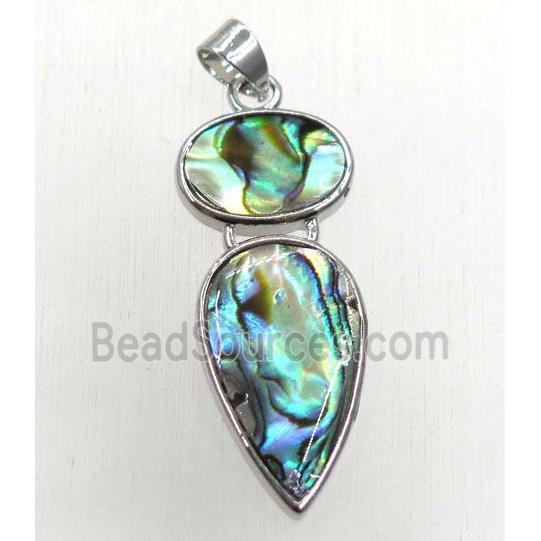 Paua Abalone shell pendant