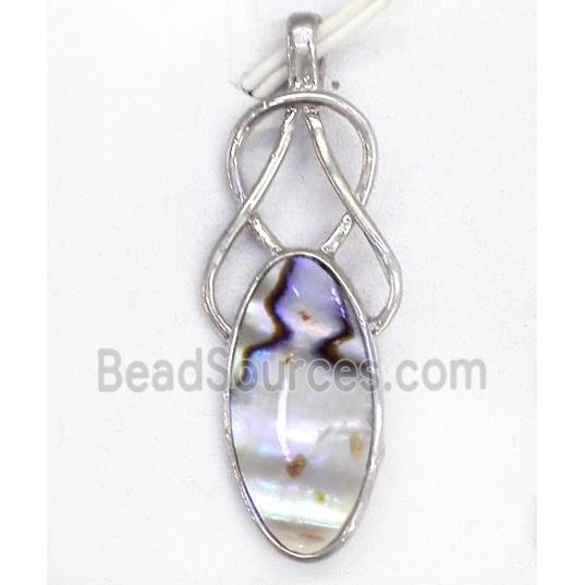 Paua Abalone shell pendant