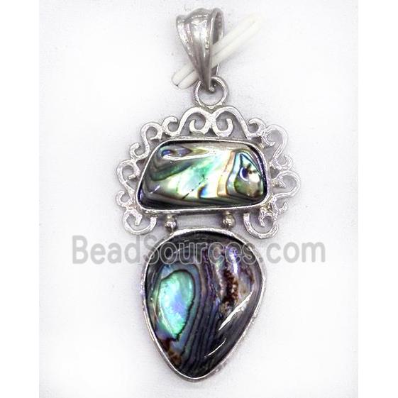 Paua Abalone shell pendant