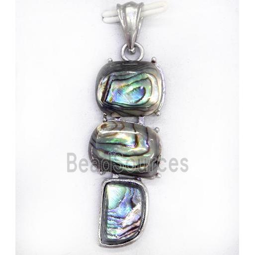 Paua Abalone shell pendant