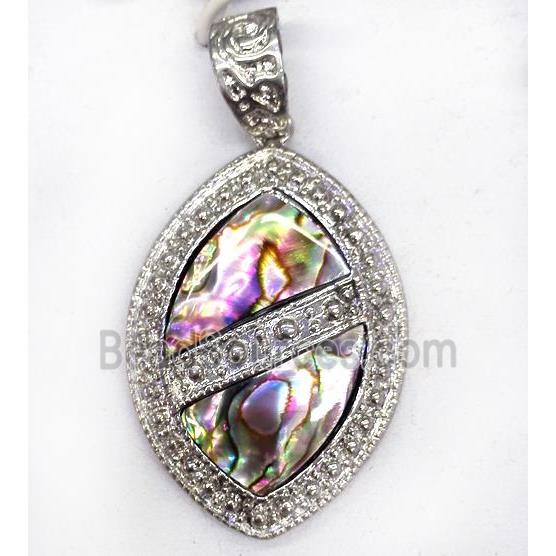 Paua Abalone shell pendant