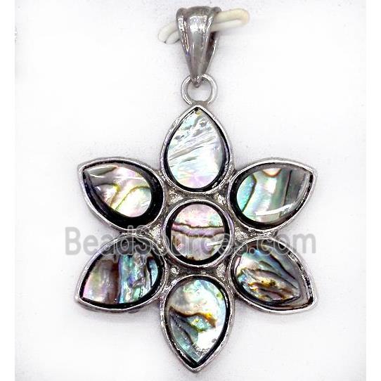 Paua Abalone shell pendant