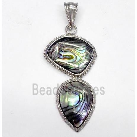 Paua Abalone shell pendant