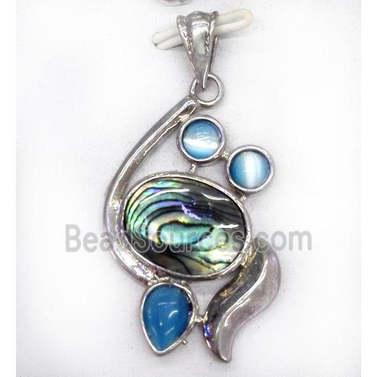 Paua Abalone shell pendant