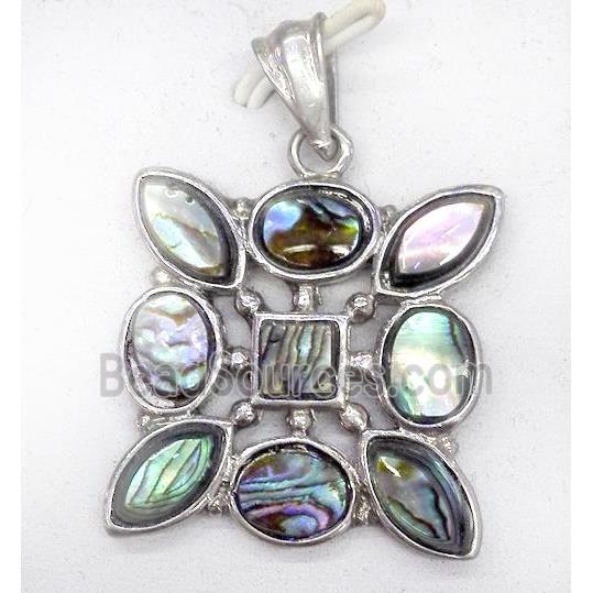 Paua Abalone shell pendant