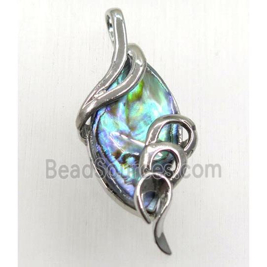 Paua Abalone shell pendant