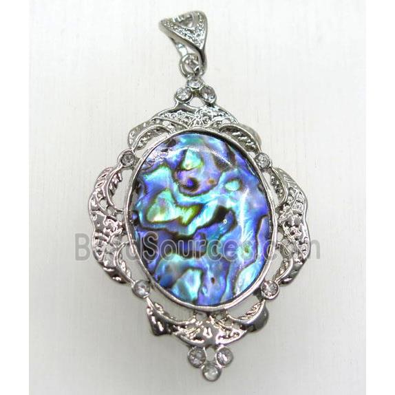 Paua Abalone shell pendant