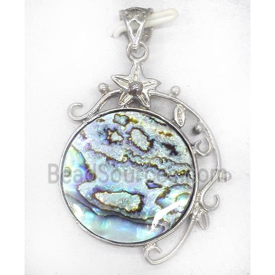 Paua Abalone shell pendant