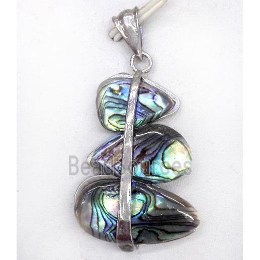 Paua Abalone shell pendant