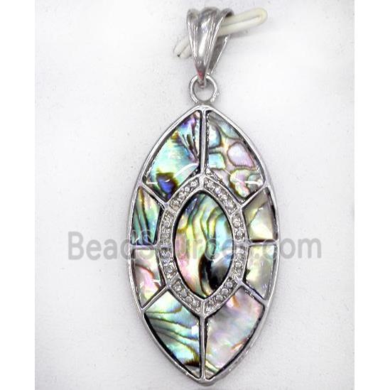 Paua Abalone shell pendant