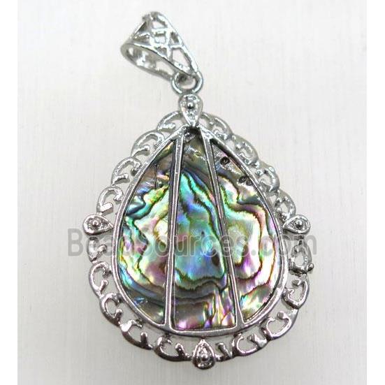 Paua Abalone shell pendant