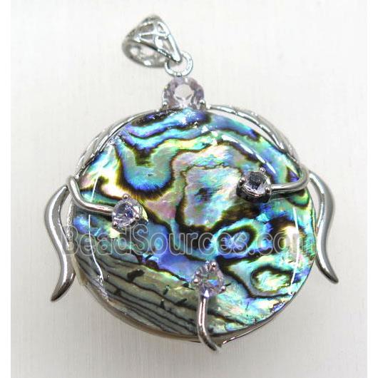 Paua Abalone shell pendant