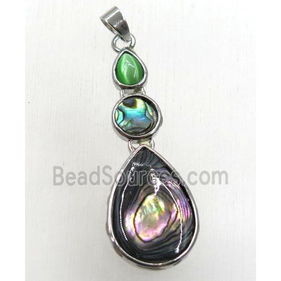 Paua Abalone shell pendant