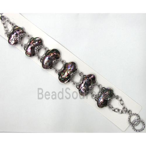 Paua Abalone shell bracelet, mxied