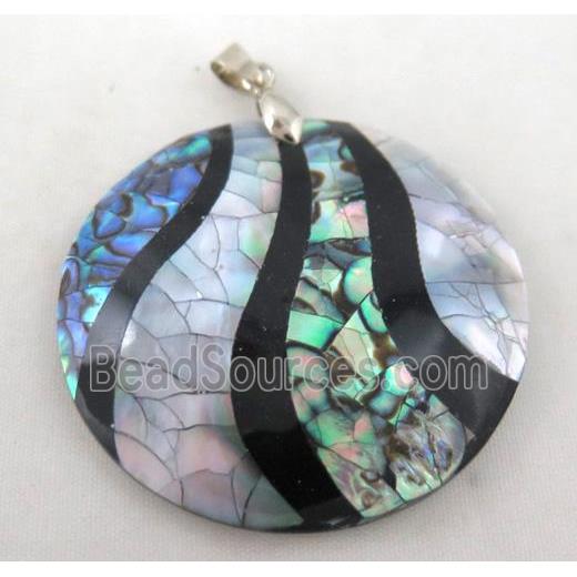 Paua Abalone shell pendant