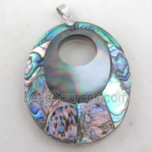 Paua Abalone shell pendant