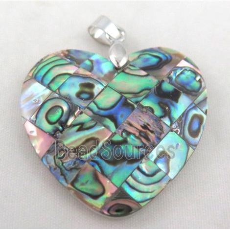 Paua Abalone shell pendant