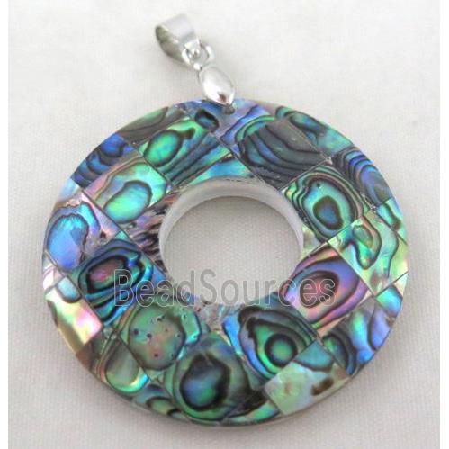 Paua Abalone shell pendant