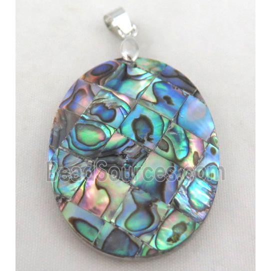 Paua Abalone shell pendant