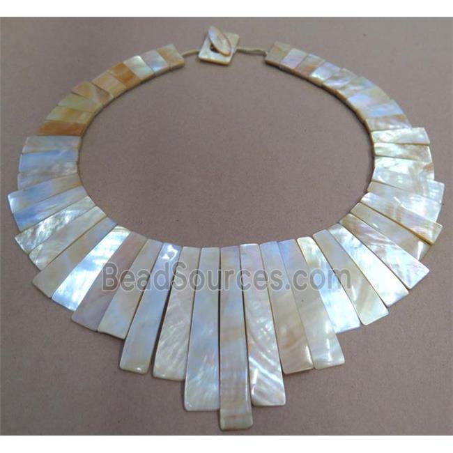 freshwater shell pearl necklace collar