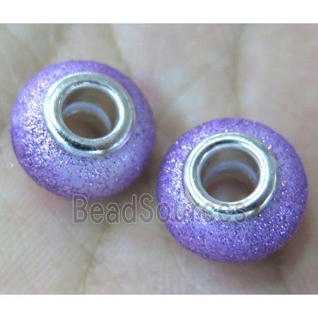 pearlized shell beads, matte rondelle