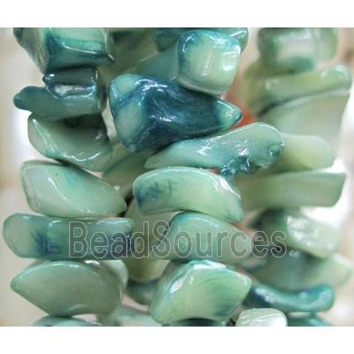 Fresh water shell bead, freeform