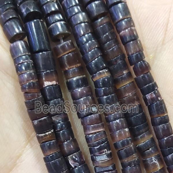 Philippine Clam Shell Beads Heishi Black