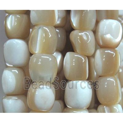 mother of pearl bead, freeform