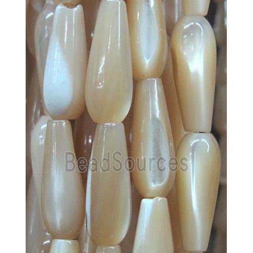 mother of pearl beads, teardrop