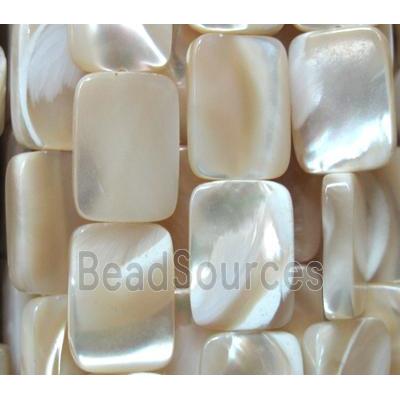 mother of pearl beads, Oblong