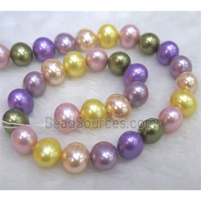 Pearlized Shell Bead, potato shape