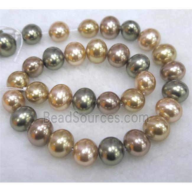 Pearlized Shell Bead, potato shape