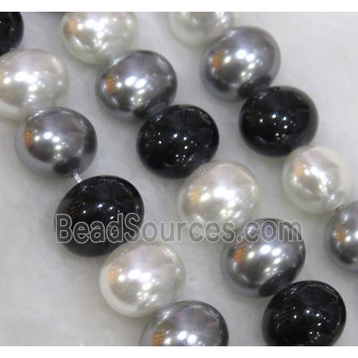 Pearlized Shell Bead, potato shape