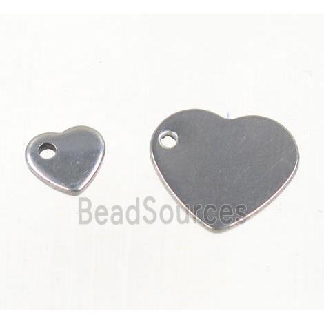 stainless steel heart pendant