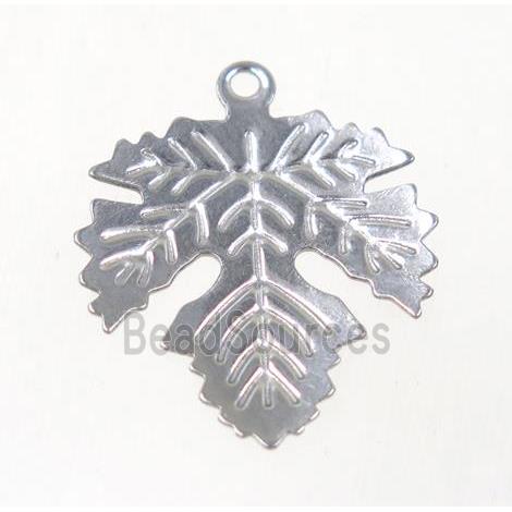 stainless steel maple leaf pendant