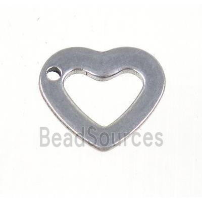 stainless steel heart pendant