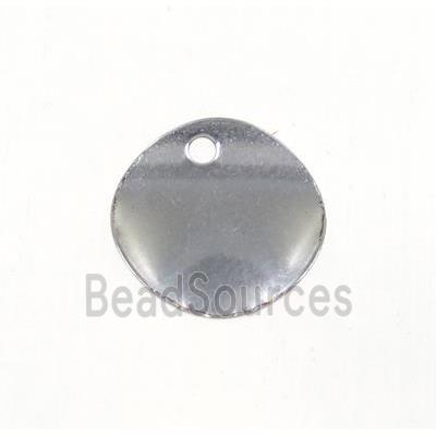 stainless steel circle pendant