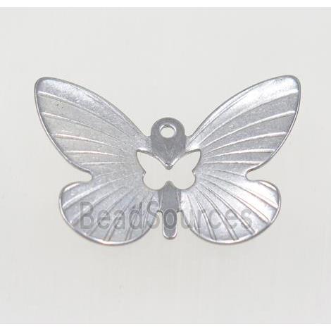 stainless steel butterfly pendant