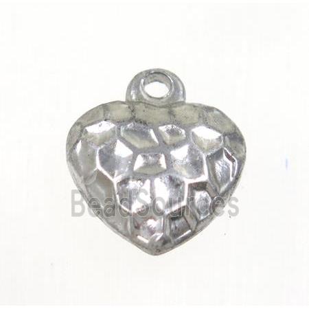 stainless steel heart pendant