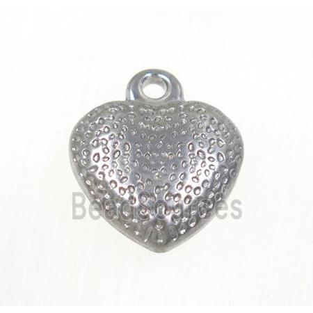 stainless steel heart pendant