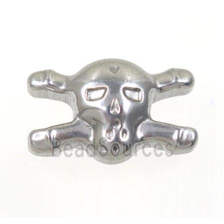 stainless steel skull charm beads