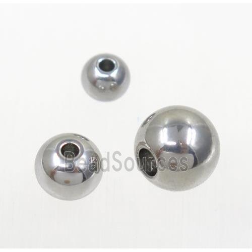 round stainless steel beads