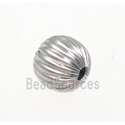 round stainless steel bead